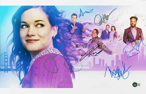 Zoey's Extraordinary Playlist (6) Levy, Austin, Stewart Signed 12x18 Photo BAS
