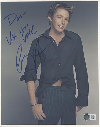 Clay Aiken American Idol Use Your Voice Authentic Signed 8x10 Photo BAS #BM03846