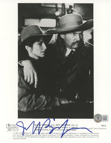 Jeff Bridges Wild Bill Authentic Signed 8x10 Black & White Photo BAS #BL44497