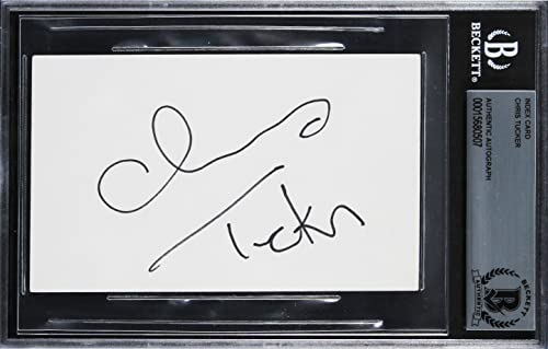 Chris Tucker Rush Hour Authentic Signed 3x5 Index Card Autographed BAS Slabbed