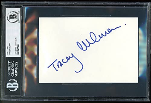 Tracy Ullman Into the Woods Authentic Signed 4x6 Index Card Autographed BAS Slab
