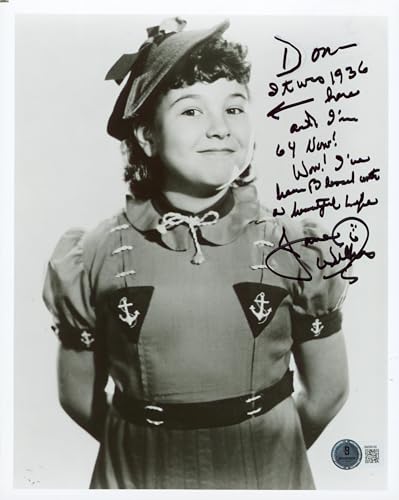 Jane Withers Giant "Don it was 1936 here" Signed 8x10 Photo BAS #BM38100