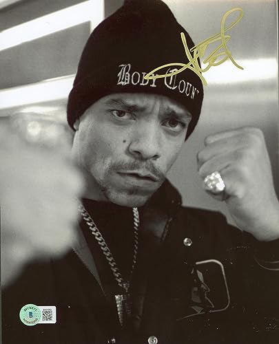 Ice-T Body Count Authentic Signed 8x10 Black & White Photo BAS #BH01693