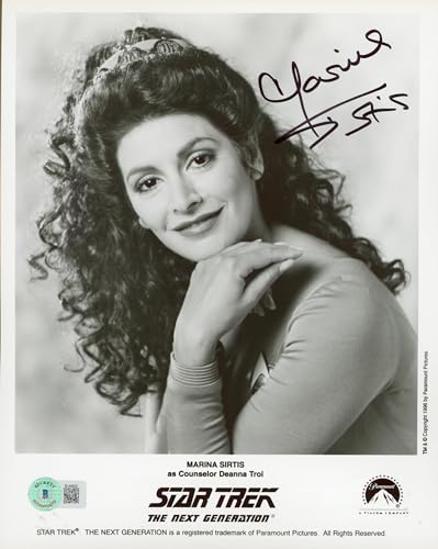 Marina Sirtis Star Trek The Next Generation Signed 8x10 Photo BAS #BL44822