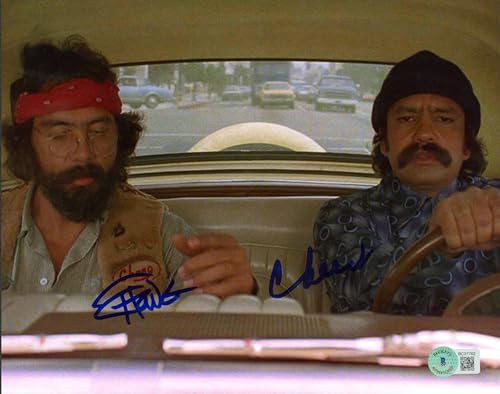 Cheech Marin & Tommy Chong Up in Smoke Authentic Signed 8x10 Photo BAS #BC37762