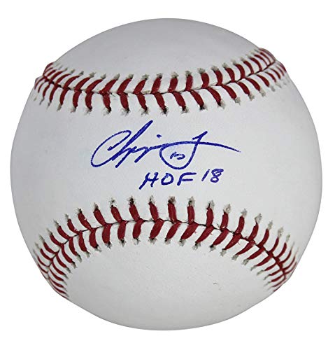 Braves Chipper Jones HOF 18 Authentic Signed Oml Baseball BAS