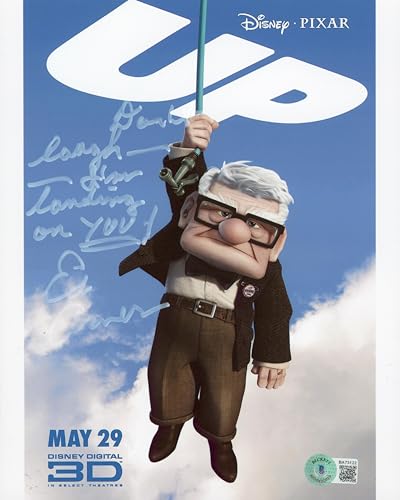 Ed Asner Up "Don't Laugh I'm Landing On You!" Signed 8x10 Photo BAS #BA73122