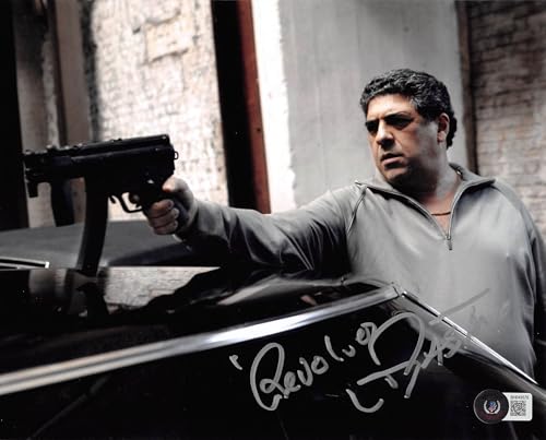 Vincent Pastore "Revolver" Authentic Signed 8x10 Horizontal Photo BAS 1