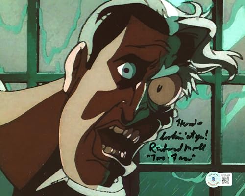 Richard Moll Batman Animated Series "Two Face" Signed 8x10 Photo BAS #BF06462