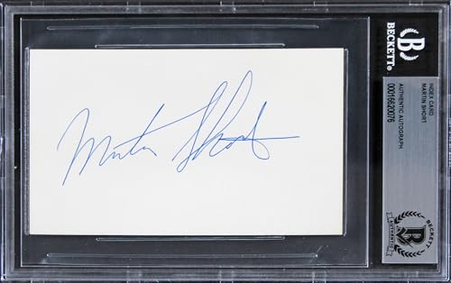 Martin Short Three Amigos! Authentic Signed 3x5 Index Card BAS Slabbed 2