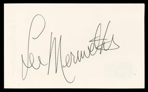 Lee Meriwether Barnaby Jones Authentic Signed 3x5 Index Card BAS #BN06412