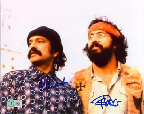 Cheech Marin & Tommy Chong Up in Smoke Authentic Signed 8x10 Photo BAS #BC37765