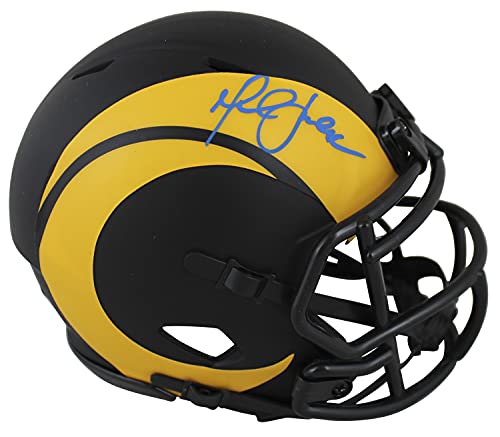 Rams Marshall Faulk Authentic Signed Eclipse Speed Mini Helmet BAS Witnessed