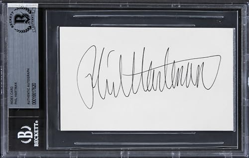 Phil Hartman Saturday Night Live Authentic Signed 3x5 Index Card BAS Slabbed 3