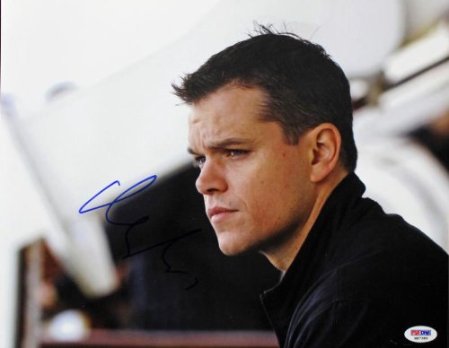 Matt Damon Bourne Identity Signed Authentic 11X14 Photo PSA/DNA #M97389