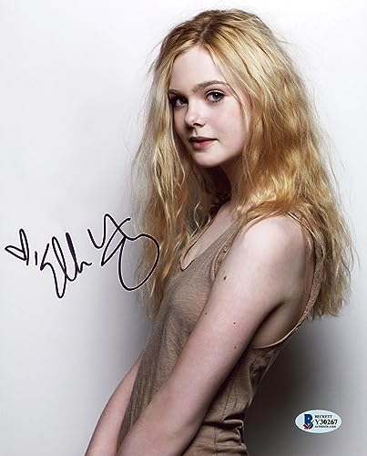 Elle Fanning Maleficent Authentic Signed 8x10 Photo Autographed BAS #Y30267
