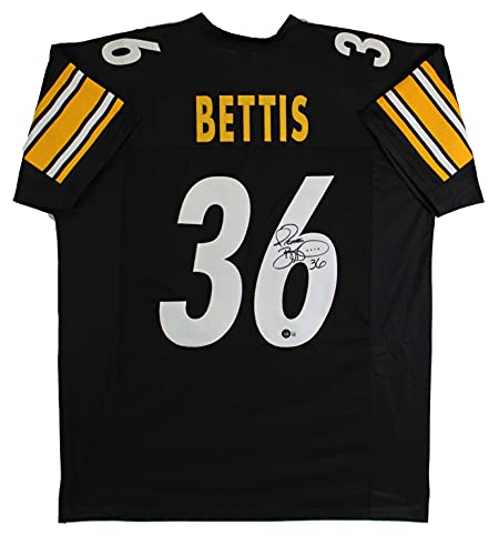 Jerome Bettis Authentic Signed Black Pro Style Jersey BAS Witnessed