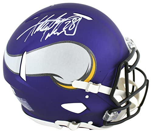 Vikings Adrian Peterson Signed Full Size Speed Proline Helmet BAS Witnessed