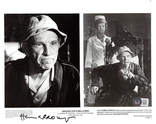 Hume Cronyn Brewster's Millions Authentic Signed 8x10 Photo BAS #BK03994