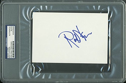 Rod Steiger Authentic Signed 4x6 Index Card Autographed PSA/DNA Slabbed 2
