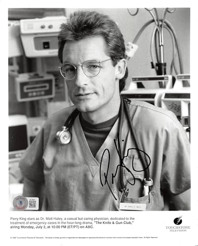 Perry King The Knife and Gun Club Authentic Signed 8x10 Photo BAS #BL76481