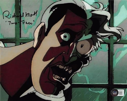 Richard Moll Batman Animated Series "Two Face" Signed 8x10 Photo BAS #BJ054432
