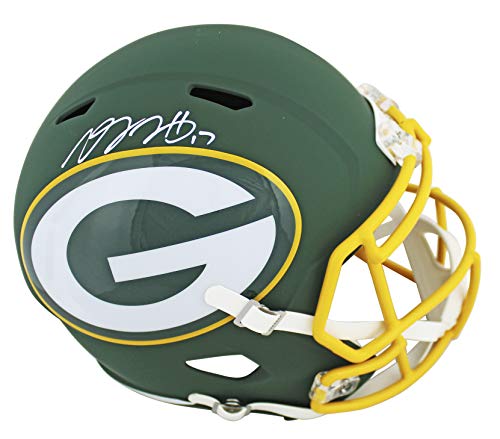 Packers Davante Adams Signed Amp Full Size Speed Rep Helmet JSA Witness