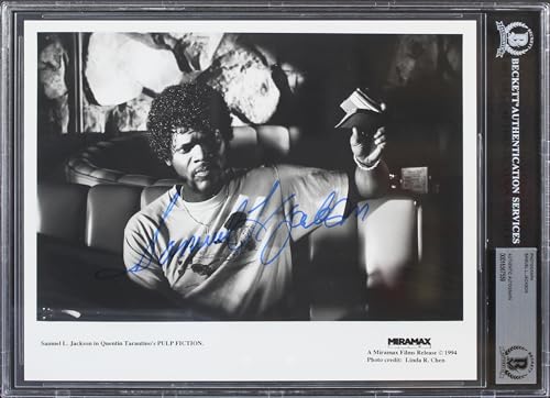 Samuel L. Jackson Pulp Fiction Authentic Signed 8x10 Photo BAS Slabbed
