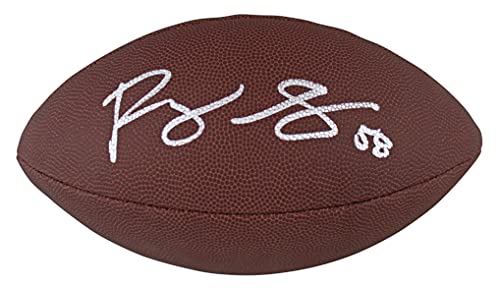Bears Roquan Smith Authentic Signed Wilson Super Grip Nfl Football BAS Witnessed