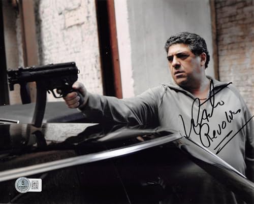 Vincent Pastore "Revolver" Signed 8x10 Horizontal Photo w/ Black Sig BAS 2