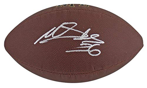Panthers Miles Sanders Authentic Signed Wilson Super Grip Nfl Football JSA Witness