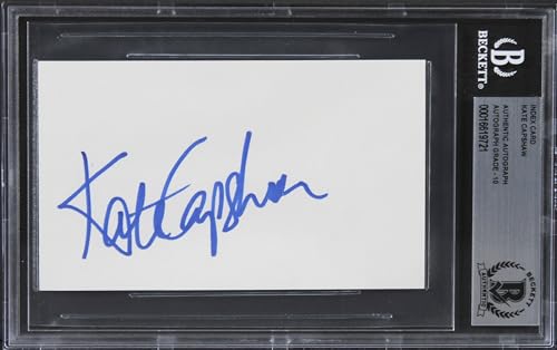 Kate Capshaw The Love Letter Signed 3x5 Index Card Auto Grade Mint 10 BAS Slab