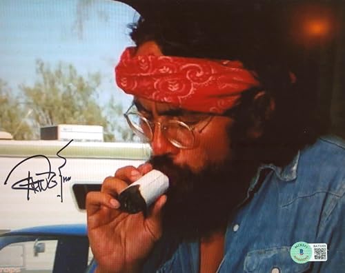 Tommy Chong Cheech & Chong's Up In Smoke Signed 8x10 Horizontal Photo BAS 2