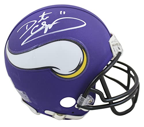Vikings Daunte Culpepper Authentic Signed Rep Mini Helmet BAS Witnessed