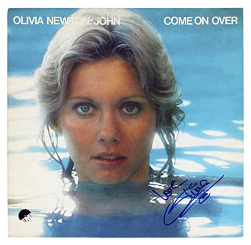 Olivia Newton John "Love" Authentic Signed Come On Over Album Cover BAS #BG83072