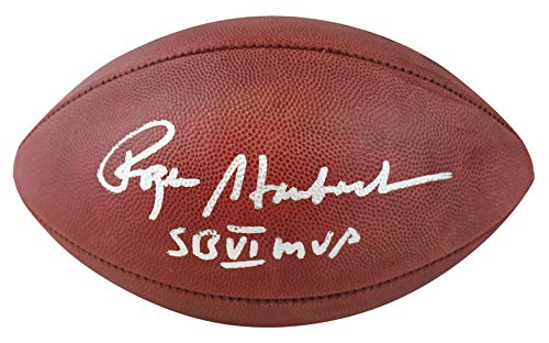 Cowboys Roger Staubach "SB VI MVP" Signed SB VI Logo Nfl Football BAS Witnessed