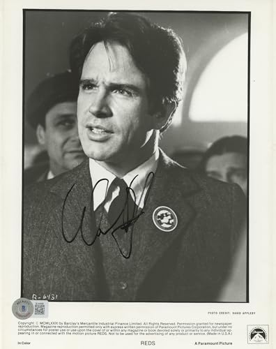 Warren Beatty Reds Authentic Signed 8x10 Black & White Photo BAS #BL44498