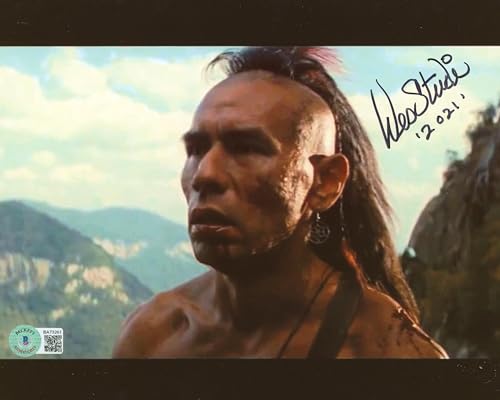 Wes Studi The Last of the Mohicans Authentic Signed 8x10 Photo BAS #BA73261