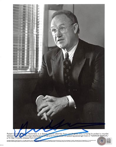 Gene Hackman Narrow Margin Authentic Signed 8x10 Photo Autographed BAS #BL44660