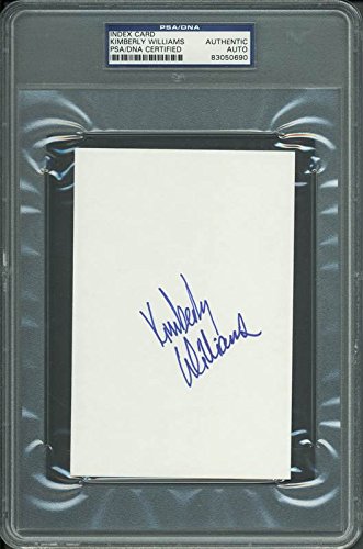 Kimberly Williams Authentic Signed 4x6 Index Card Autographed PSA/DNA Slabbed 2