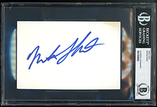 Martin Short Three Amigos! Authentic Signed 4x6 Index Card Autographed BAS Slab