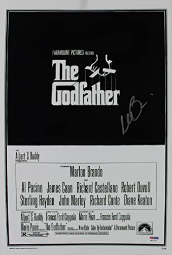 Al Pacino The Godfather Signed 12x18 Photo Auto Graded 10! PSA/DNA Itp #6A31135