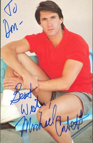 Michael Corbett The Young and the Restless Signed 3.5x5.5 Postcard BAS #BM03298
