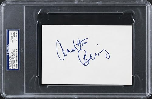 Annette Bening Authentic Signed 4X6 Index Card Autographed PSA/DNA Slabbed