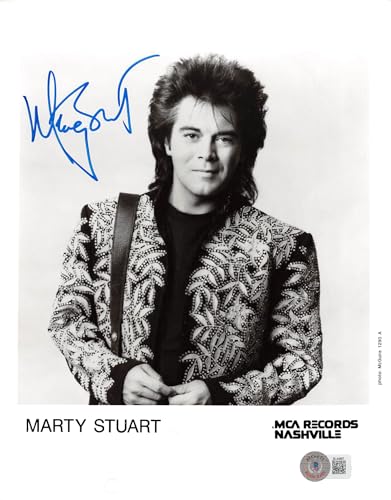 Marty Stuart Country Music Authentic Signed 8x10 Photo Autographed BAS #BL44687