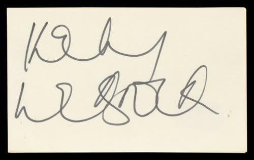 Kelly LeBrock Weird Science Authentic Signed 3x5 Index Card BAS #BN06434