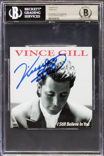 Vince Gill Authentic Signed I Still Believe In You Cd Cover Auto 10! BAS Slabbed