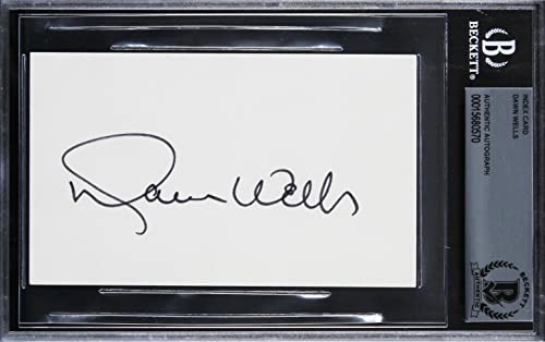 Dawn Wells Gilligan's Island Authentic Signed 3x5 Index Card BAS Slabbed