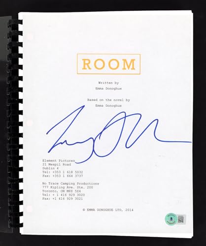 Lenny Abrahamson Room Authentic Signed Movie Script Autographed BAS #BK02200