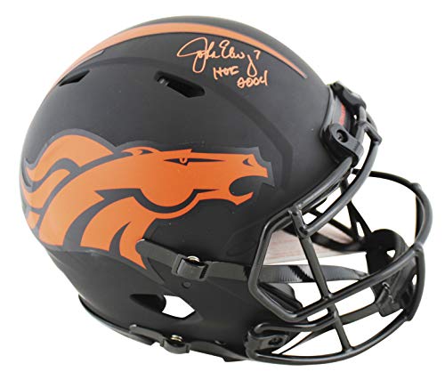 Broncos John Elway "HOF 04" Signed Eclipse Proline F/S Speed Helmet BAS Witness